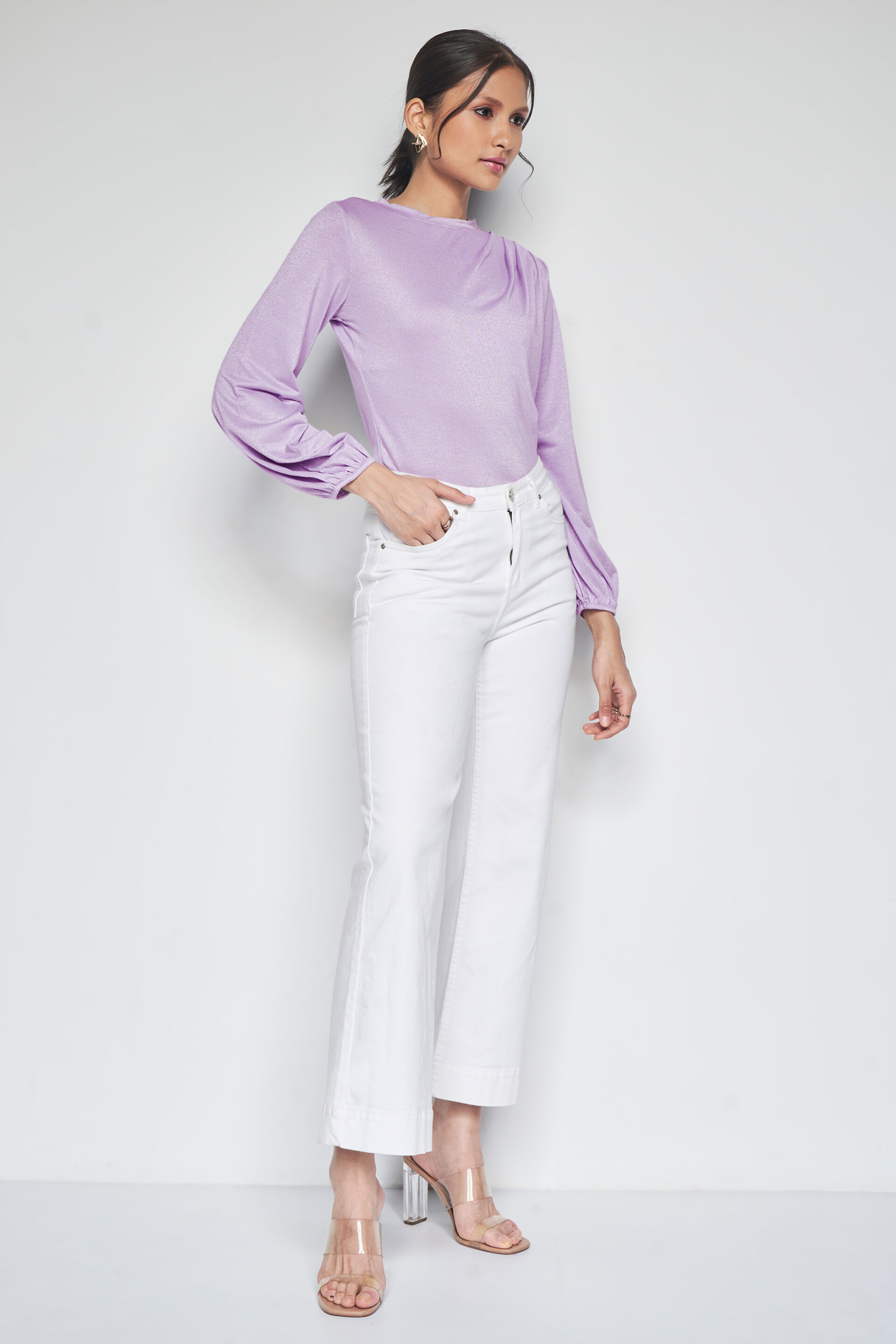 Charlotte Top, Lilac, image 2